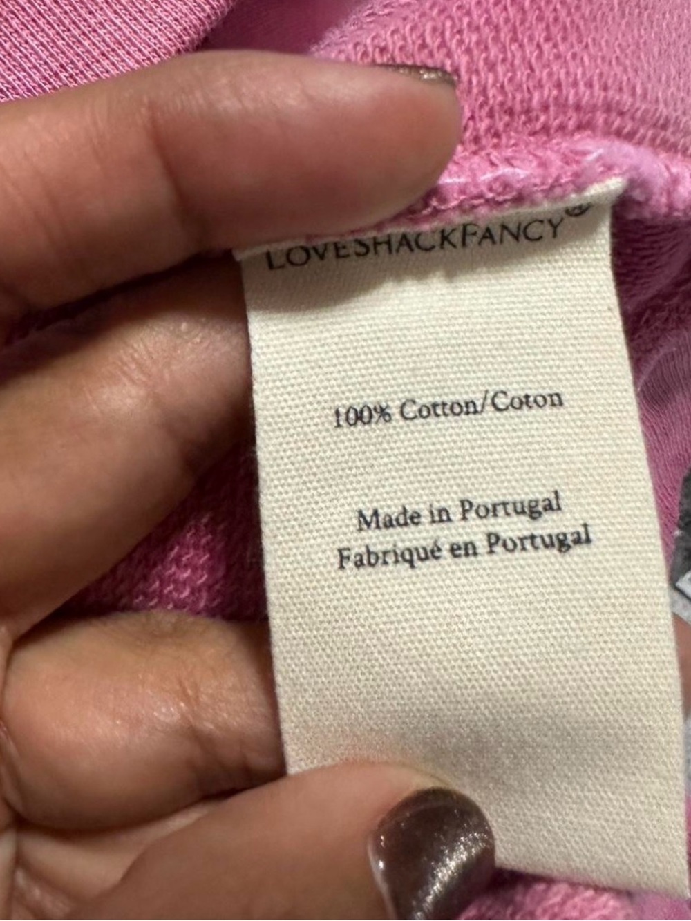 LoveShackFancy Anarosa Hoodie Pink Tie-Dye Pullover Women’s Size Small Cozy - Picture 7 of 7